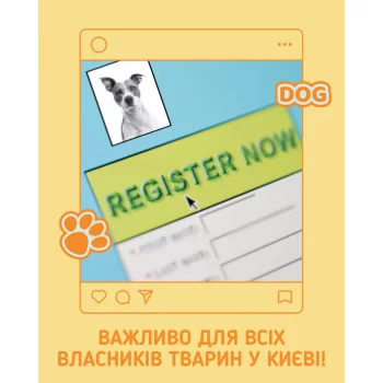 ☝ Від сьогодні реєстрація улюбленця — обов’язкова у ЦНАП 