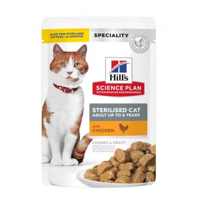 Hills Wet SP Fel YA Ster Trout-вологий корм для стерилізованих котів 85г