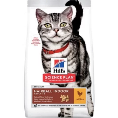 Hills Adult Hairball Control Корм для котів виведення шерсті з куркою