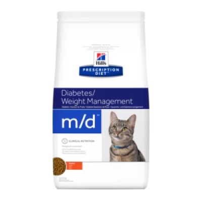Hills Prescription Diet Feline m/d Лікувальний корм для котів при цукровому діабеті та ожирінні