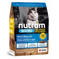Nutram(S5)Sound Balanced Wellness Adult/Urinary Cat,корм для..
