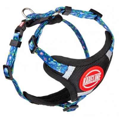 Комплект із нейлону з візерунком UFO регул. шлея та повідок