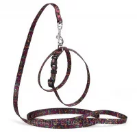 Комплект нейлон з візер.KALEIDOSCOPE регул. шлея та повідець