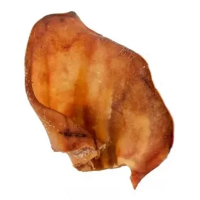 (Терра-С) Ласощі для собак, свиняче вухо велике з кальцієм