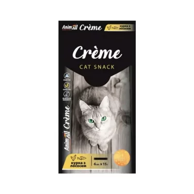 AnimAll Creme кремові  ласощі для котів 6*15 гр