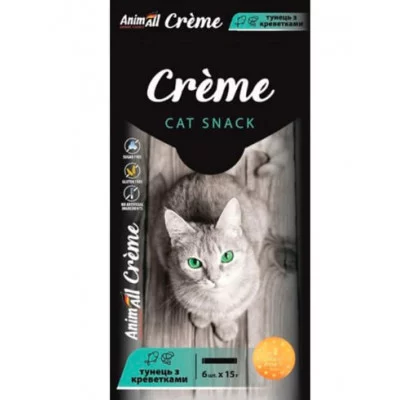 AnimAll Creme кремові  ласощі для котів 6*15 гр