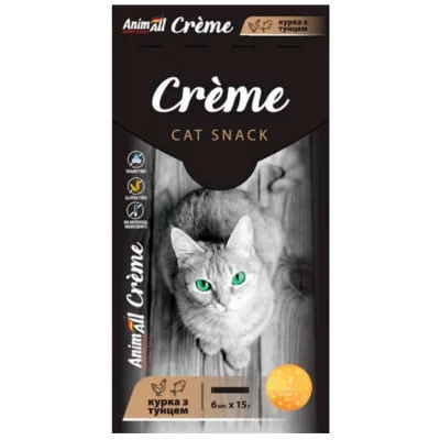 AnimAll Creme кремові  ласощі для котів 6*15 гр