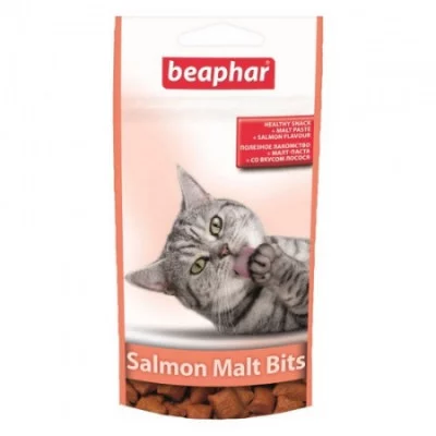 Beaphar Malt Bits Смачні та корисні подушечки з мальт-пастою для котів