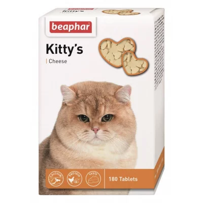 Beaphar Kitty's Cheese Вітамінізовані ласощі для кішок з сиром