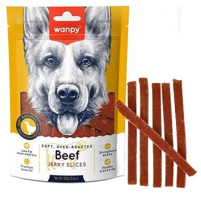 Wanpy Beef jerky Slices - М'які в'ялені слайси яловичина