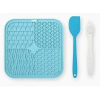 Килимок силіконововий для лизання з лопаткою