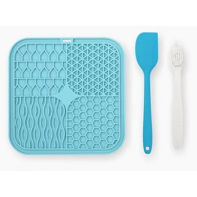 Килимок силіконововий для лизання з лопаткою