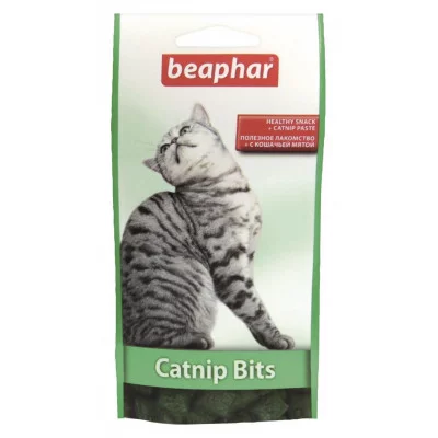 Beaphar Catnip Bits Ласощі для котів і кошенят з котячої м'ятою
