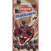 Beaphar Malt-Hearts Ласощі с мальт пастою  для виведення шер..