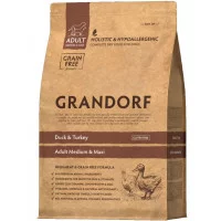 Grandorf Dog Duck&Turkey  Medium&Maxi Сухий корм для доросли..