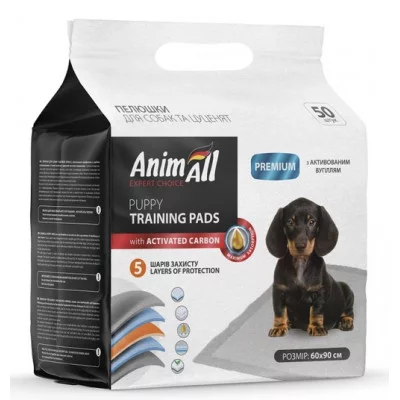 AnimAll Пелюшки для собак з активованим вуглем 60*90