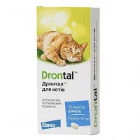 Bayer Drontal, антигельмінтик для котів 1 таб на 4 кг,ціна з..