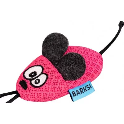 Barksi Іграшка для Котів  Мишка з дзвіночком та пір'ям 8 х 4 см