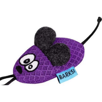 Barksi Іграшка для Котів  Мишка з дзвіночком та пір'ям 8 х 4 см