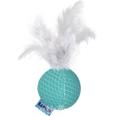 Barksi Іграшка для Котів  М'яч з дзвіночком та пір'ям 5 см