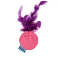 Barksi Іграшка для Котів  М'яч з дзвіночком та пір'ям 5 см