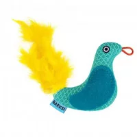Barksi Іграшка для Котів пташка з дзвіночком та пір'ям 9 х 8..