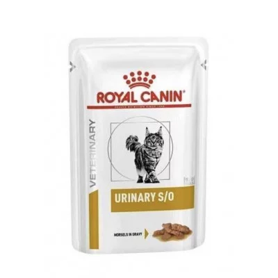 Royal Canin Urinary S/O pouches  Вологий корм для котів при сечокам'яній хворобі, шматочки в соусі