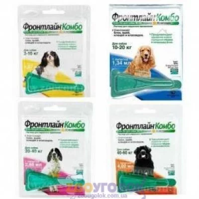 Merial Frontline Combo інсектоакарицидні краплі для собак 1 піпетка
