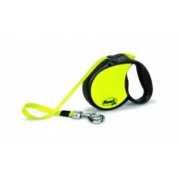 Flexi Neon Повідець-рулетка 5 м, чорний