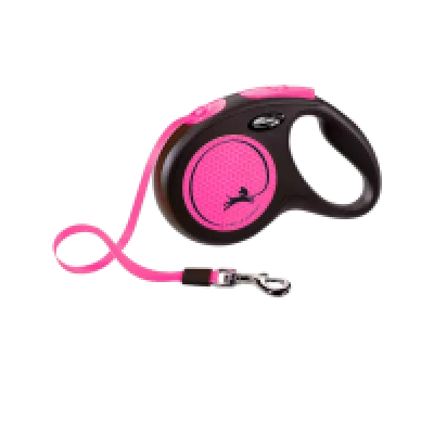 Flexi Повідець-рулетка New Neon стрічка M (5 м; до 25 кг)