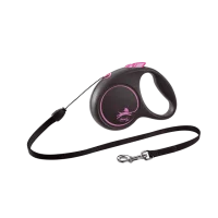 Flexi Повідець-рулетка Black Design трос S (5 м; до 12 кг)