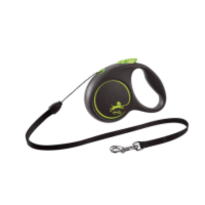 Flexi Повідець-рулетка Black Design трос S (5 м; до 12 кг)