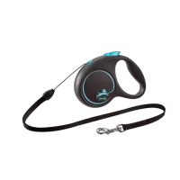 Flexi Повідець-рулетка Black Design трос S (5 м; до 12 кг)