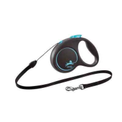 Flexi Повідець-рулетка Black Design трос S (5 м; до 12 кг)