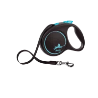 Flexi Повідець-рулетка Black Design стрічка M (5 м; до 25 кг..