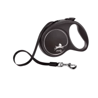 Flexi Повідець-рулетка Black Design стрічка L (5 м; до 50 кг..