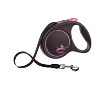 Flexi Повідець-рулетка Black Design стрічка L (5 м; до 50 кг..