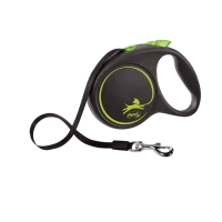 Flexi Повідець-рулетка Black Design стрічка L (5 м; до 50 кг..