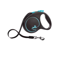 Flexi Повідець-рулетка Black Design стрічка L (5 м; до 50 кг..