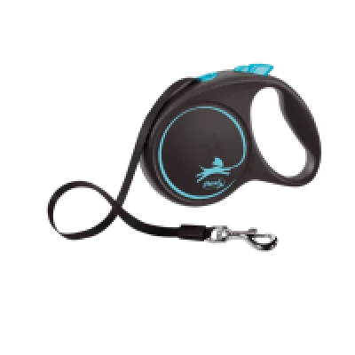 Flexi Повідець-рулетка Black Design стрічка L (5 м; до 50 кг)