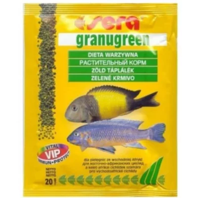 Sera Granugreen Корм для рослиноїдних цихлід , гранули