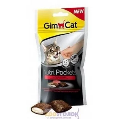 GimCat Вітамінні ласощі для котів Нутрі Покетс крекери