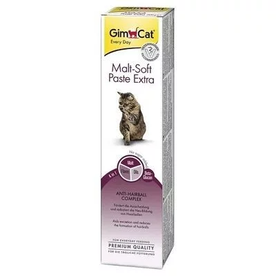 Gimcat Malt Soft Extra паста для виведення шерсті у котів Екстра