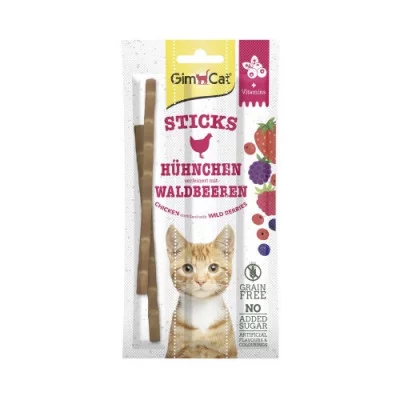 GimCat Snack М'ясні палички д/котів SUPERFOOD 15г