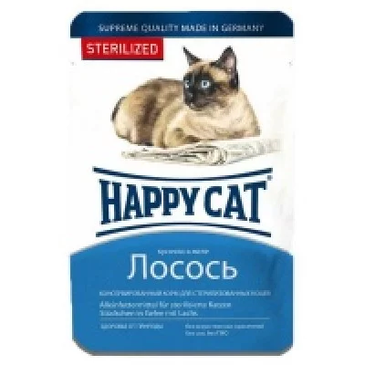 Happy cat пауч для котів sterill шматочки в желе100гр
