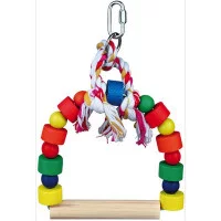 Trixie кольорові Дерев'яні гойдалки для птахів