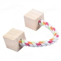 Іграшка Trixie для гризунів з канатом, дерево