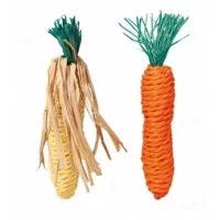 Trixie Іграшки для гризунів морква і кукурудза, сизаль