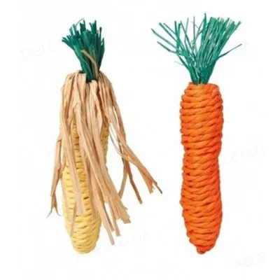 Trixie Іграшки для гризунів морква і кукурудза, сизаль