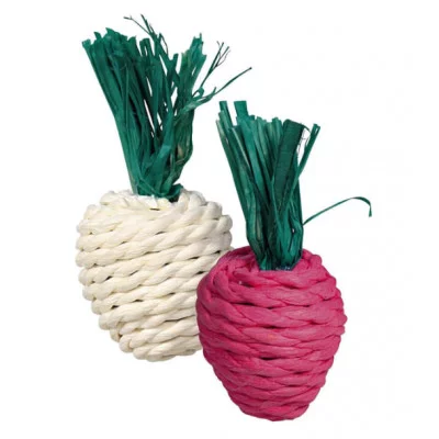 Іграшка Trixie для гризунів редис плетений, солома